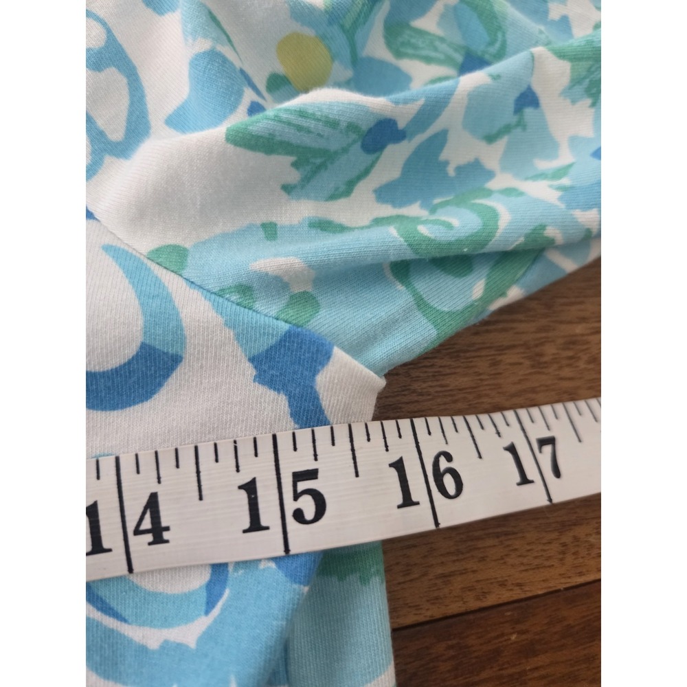 Lilly Pulitzer Sophiletta Dress Women's Small Blue Green Preppy Coastal Sophia - Picture 7 of 12